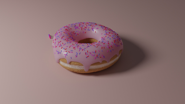 donut 3D Модель .c4d .max .obj .3ds .fbx .stl .blend 