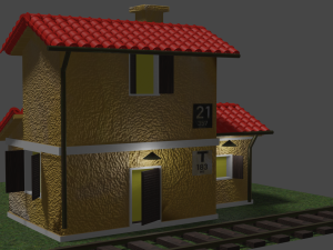 railway roadhouse 3D Model