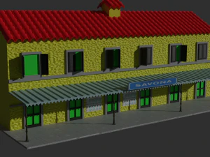 railway roadhouse 3D Model