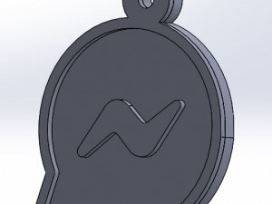 key-chain social networks Model do druku 3D