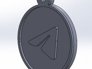 key-chain telegram 3D 打印模型
