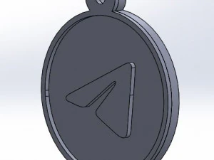key-chain telegram 3D Print Model