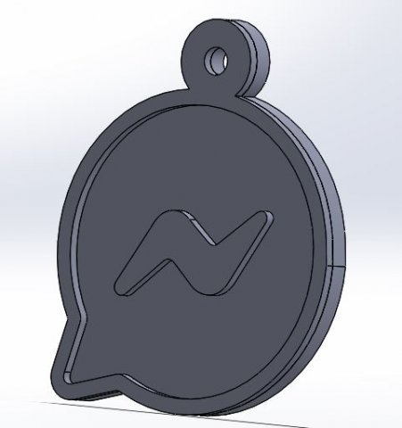 key-chain mensseger Modelo de impresión 3D .c4d .max .obj .3ds .fbx .stl .blend 
