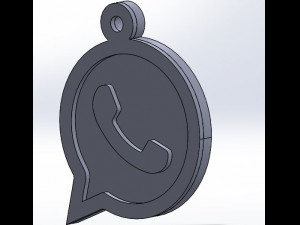 key-chain whatsapp 3D 打印模型