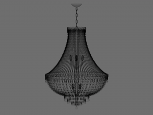 3d chandelier light 3D-Modell