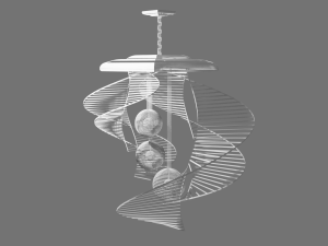 3d chandelier light Modello 3D