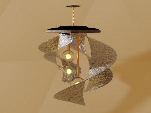3d chandelier light Modello 3D