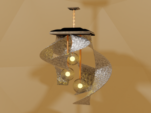 3d chandelier light Modello 3D