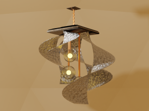 3d chandelier light Modello 3D