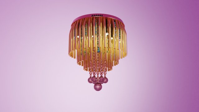 3d chandelier light 3D 模型 .c4d .max .obj .3ds .fbx .stl .blend 