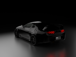 3D Toyota Supra Car 3D Rigged Model model Modello 3D