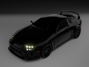 3D Toyota Supra Car 3D Rigged Model model Modello 3D