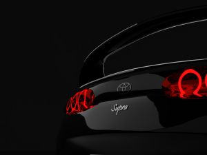 3D Toyota Supra Car 3D Rigged Model model Modello 3D