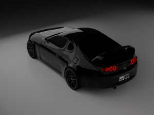 3D Toyota Supra Car 3D Rigged Model model Modello 3D