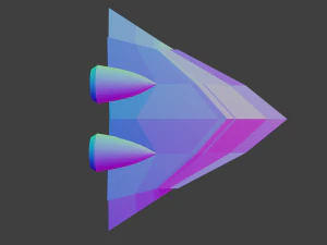 3D Spaceship model 3D Model
