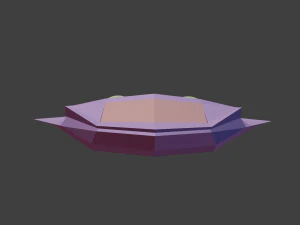 3D Spaceship model 3D Model