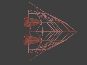 3D Spaceship model 3D Model