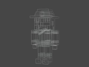 3D Low Poly Firefighter Modelo 3D