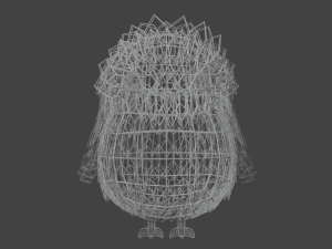 Cute lowpoly bird model Modelo 3D