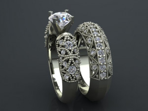 solitaire ring 3D Model