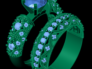 solitaire ring 3D Model