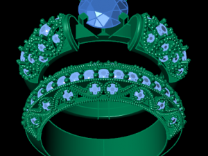 solitaire ring 3D Model
