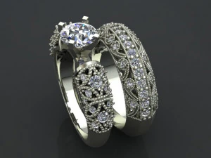 solitaire ring 3D Model