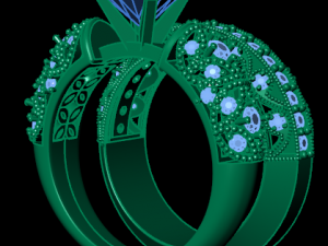 solitaire ring 3D Model