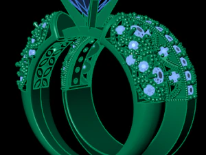 solitaire ring 3D Model