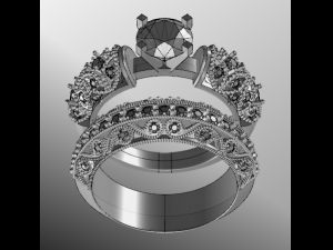 solitaire ring 3D Model