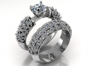 solitaire ring 3D Model