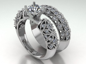 solitaire ring 3D Model