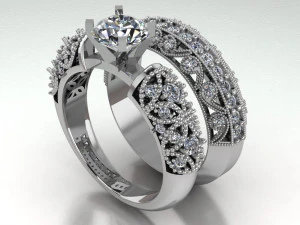 solitaire ring 3D Model