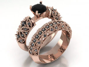 solitaire ring 3D Model