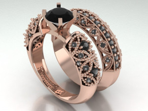 solitaire ring 3D Model
