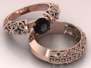 solitaire ring 3D Model