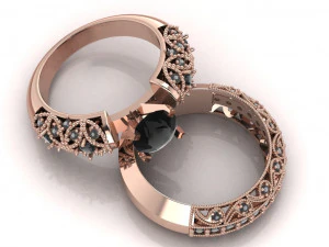 solitaire ring 3D Model