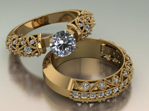 solitaire ring 3D Model