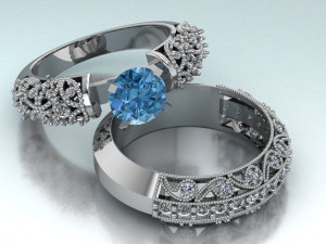 solitaire ring 3D Model