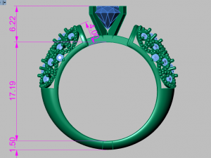 solitaire ring 3D Model