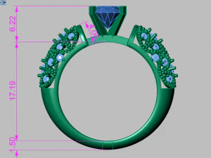 solitaire ring 3D Model
