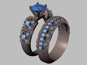 solitaire ring 3D Model