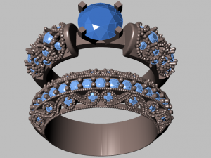 solitaire ring 3D Model