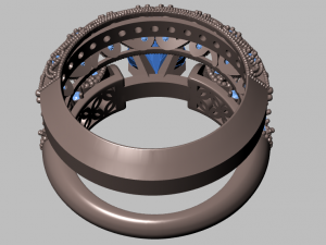 solitaire ring 3D Model