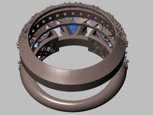 solitaire ring 3D Model
