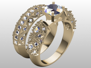 solitaire ring 3D Model