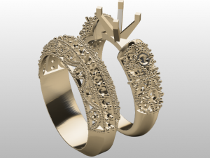 solitaire ring 3D Model