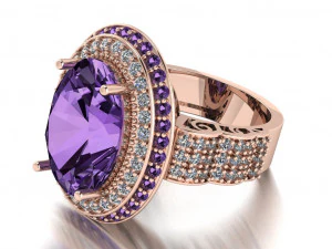 classic women ring 3D Model