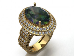 classic women ring 3D मॉडल