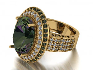 classic women ring 3D Model
